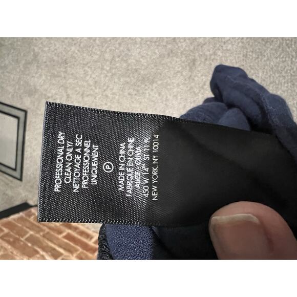 Alice + Olivia Women's Navy Blue Black Lace Sz 8 Maxi Cottagecore prairie NTW - Picture 9 of 10